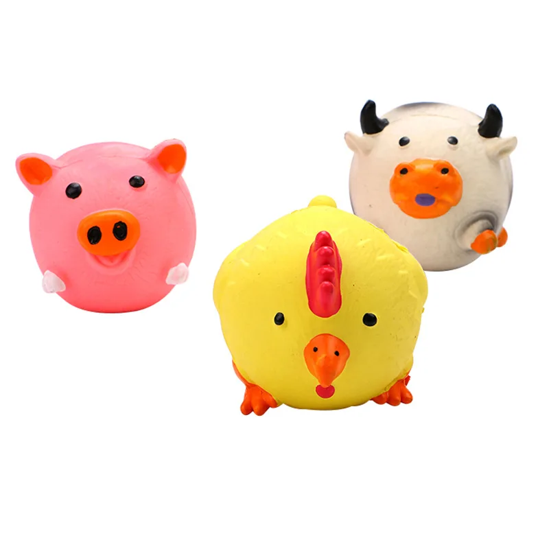 Pet Supplies Amazon Hot selling Animal Shaped Latex Toys Bite and Bite Washable Dog Toys