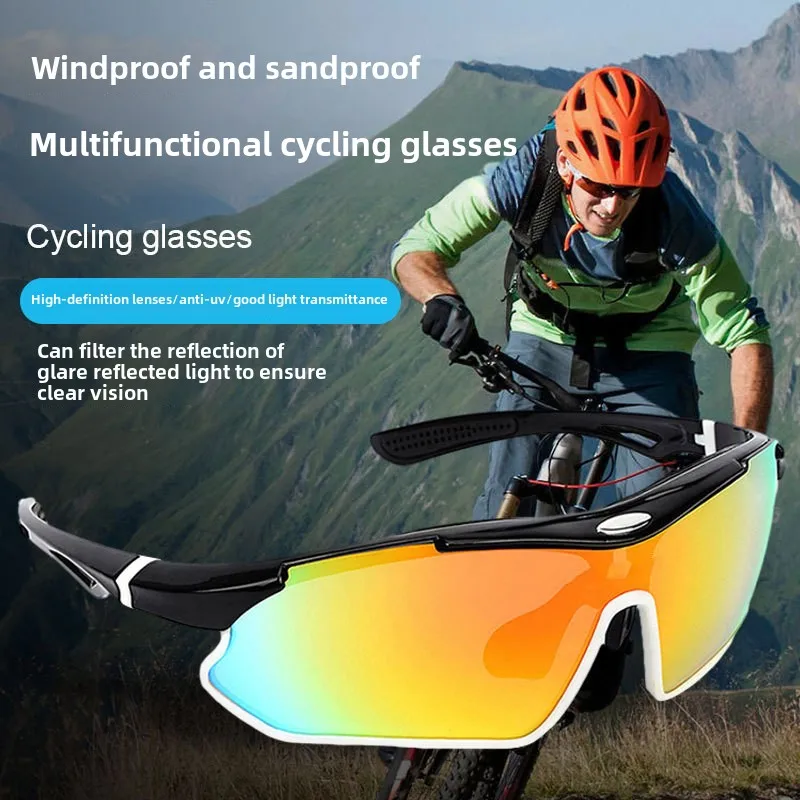 New Outdoor Cycling Sunglasses Color Changing Polarized Light Windproof Cycling Glasses Factory Outlet High-Quality Sunglasses