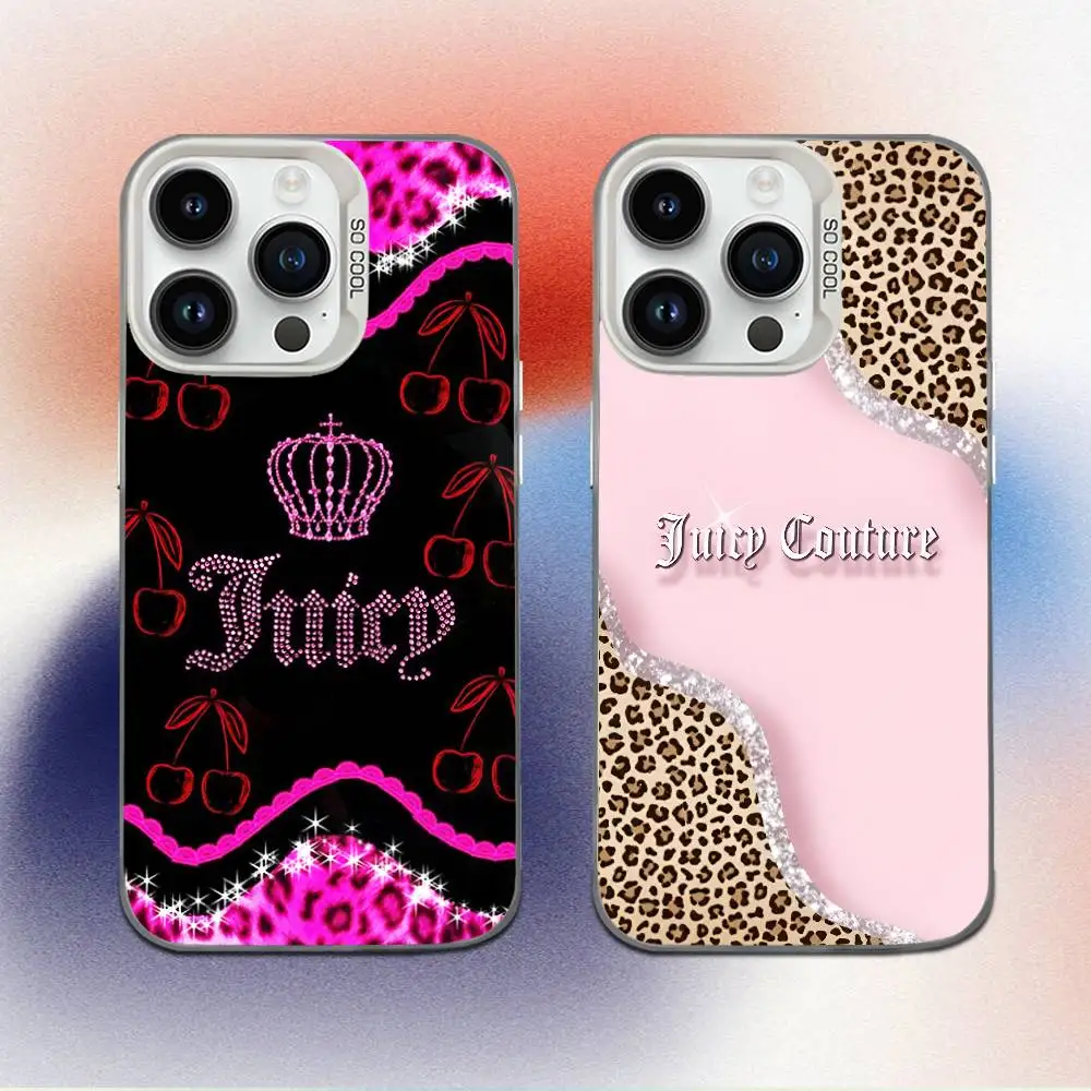 

Fashion J-Juicy C-Couture Phone Case For iPhone 16,15,14,13,12,11,Mini,Pro,E,MAX White Candy Matte Shockproof Cover