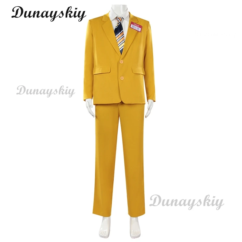 Aninme Beetle Bob Cosplay Costume Yellow Long Suit Uniform Coat Top Pants Full for Adult Men Boys Halloween Masquerade Outfit