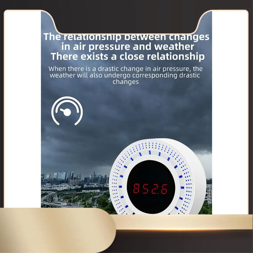 

Tuya Pressure Sensor Atmospheric Pressure Detection With Temperature & Humidity Function Intelligent Life-N36R