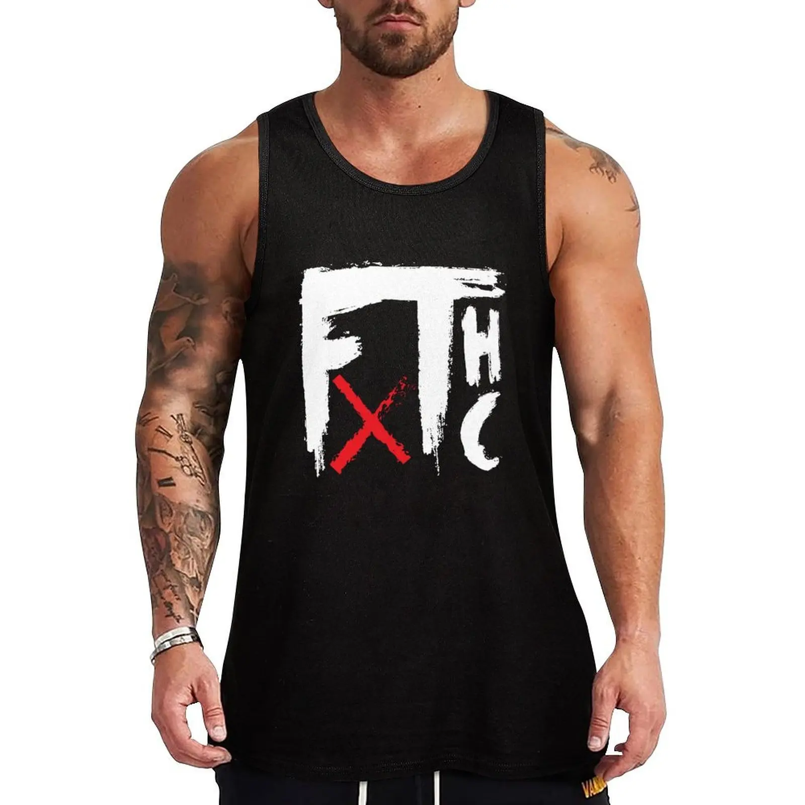 Frank Turner Merch FTHC Tank Top Basic Tank Top for Daily Wear Comfort Soft Fabric