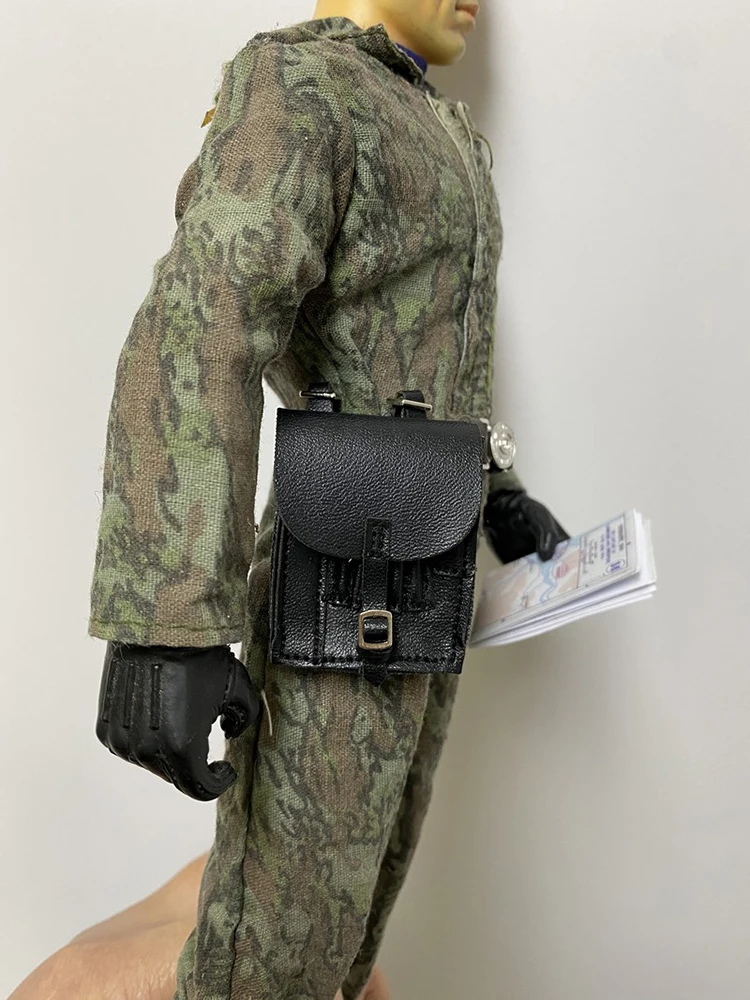 Noir/jaune/rouge marron 1/6 homme soldat seconde guerre mondiale Mini carte sac ceinture jouets accessoire pour 12 "montre figurine scène ornement
