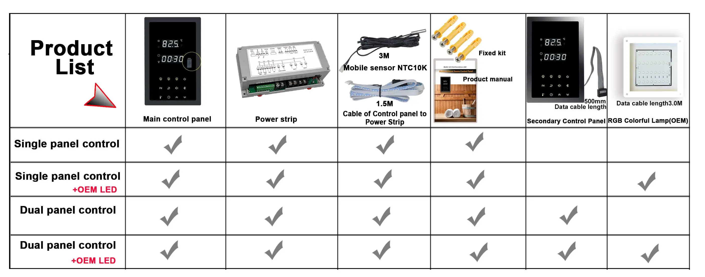 SDITER WIFI 380V 9KW Electric Heater Control Panel for Sauna Parts Multifunction Temperature Light Fan Music Massager Switch