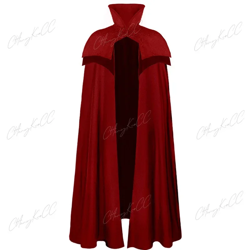 

Unisex Medieval Steampunk Winter Cape Maxi Larp Viking Pirate Cloak Halloween Fur Hooded Long Gothic Jacket Cosplay