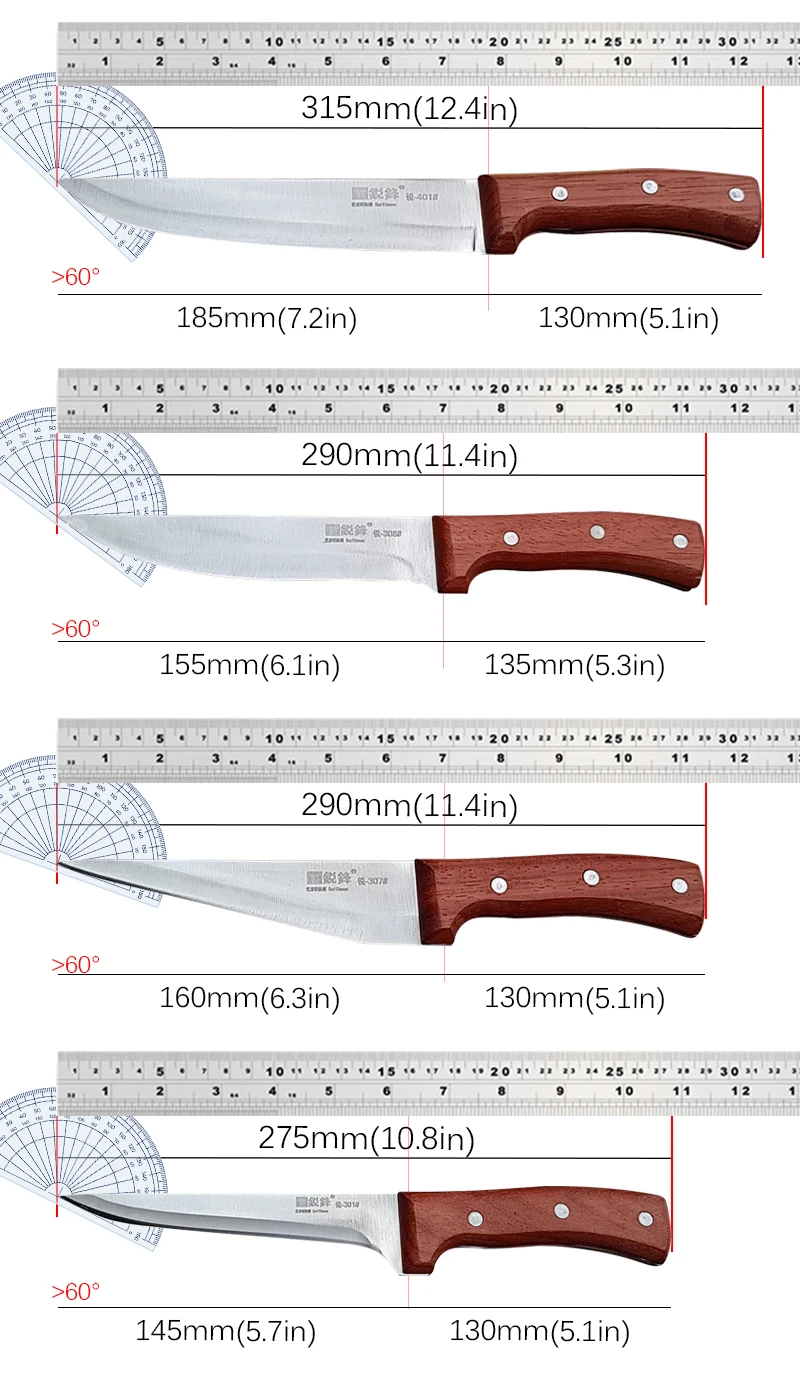 Coltello da macellaio professionale coltello da disosso in acciaio inossidabile coltello da disosso pesce frutta verdura fetta coltello da cucina