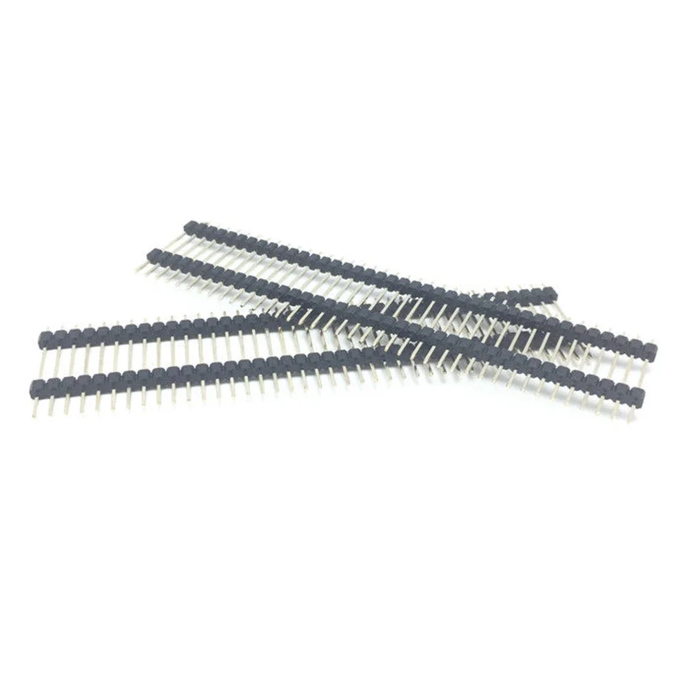 100pcs 2.54mm Pin Header 1X40P L11.4/15/17/19/21/23/25/30/35/40/50mm Straight Board Spacer Single Row Double Plastic Male