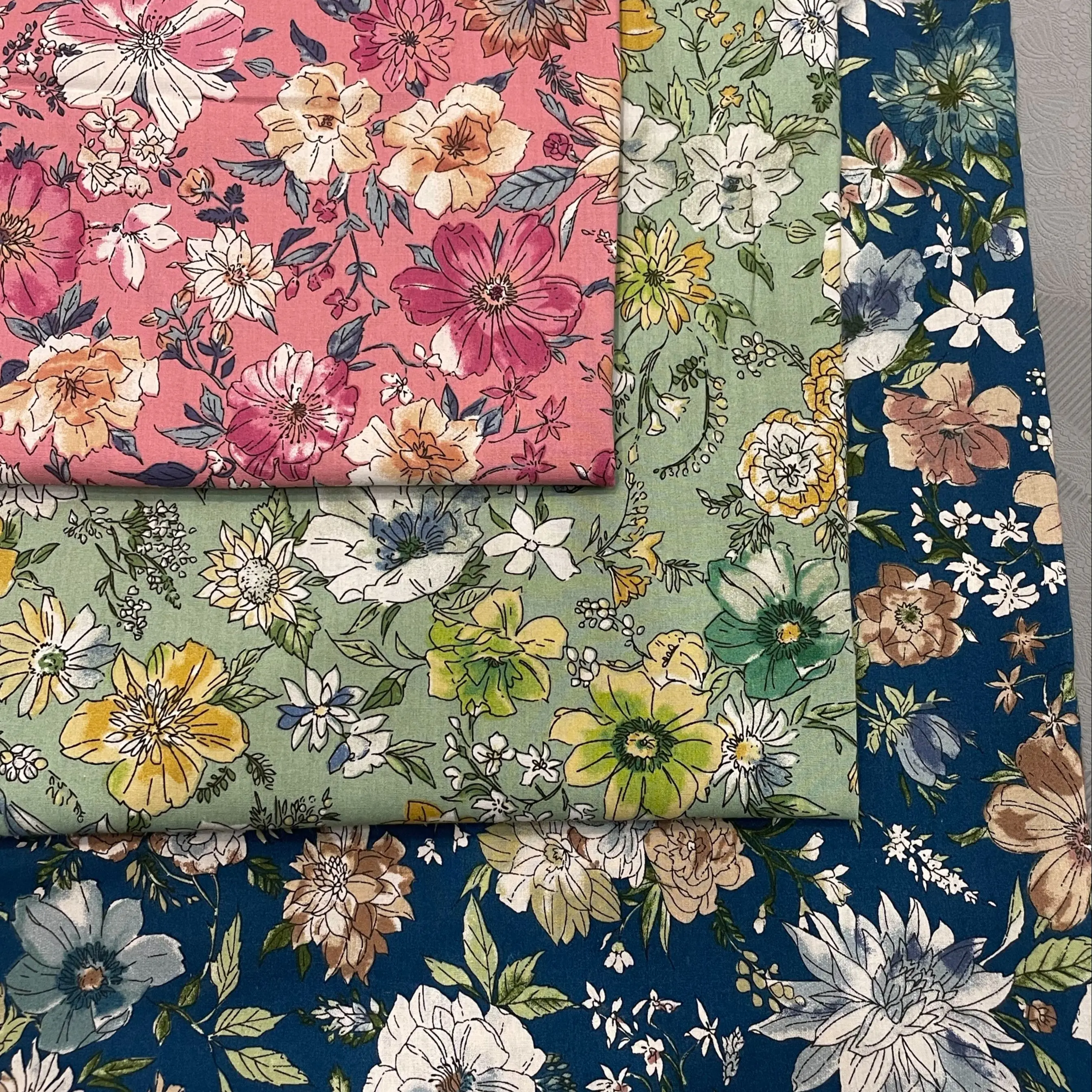 Half-Meter Floral 40S Tissun Liberty Cotton Poplin Fabric For Kids Baby Sewing Cloth Dresses Skirt DIY Handmade Patchwork Meter