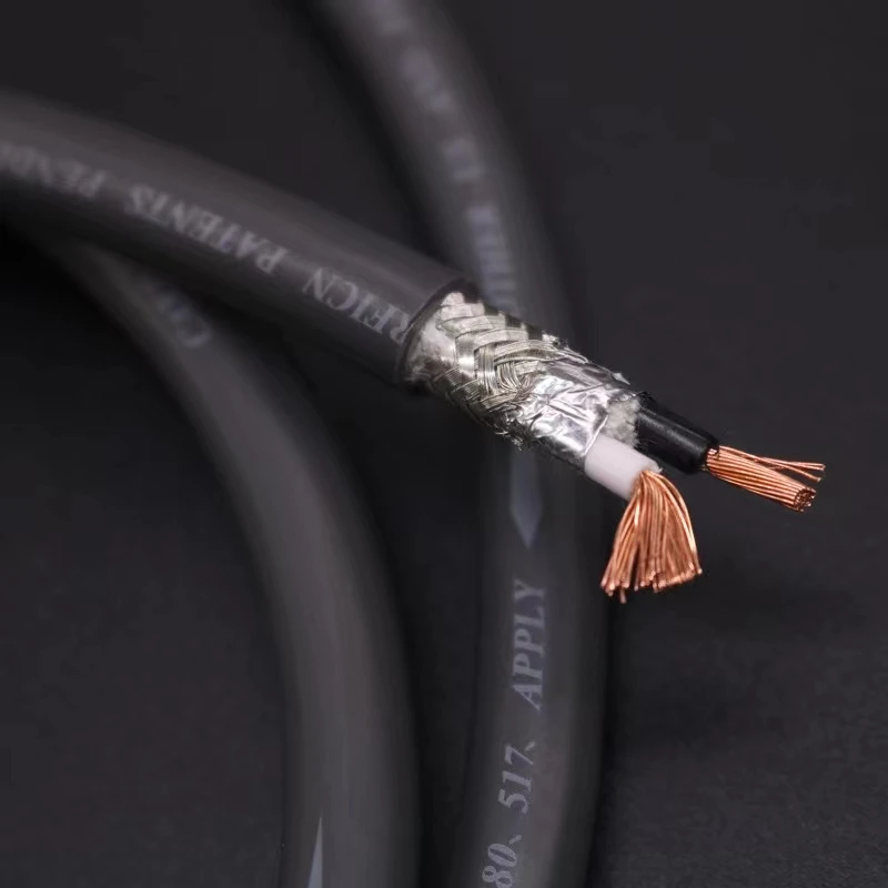 Провод сигнальный из бескислородной меди OFC, с разъемом RCA на RCA