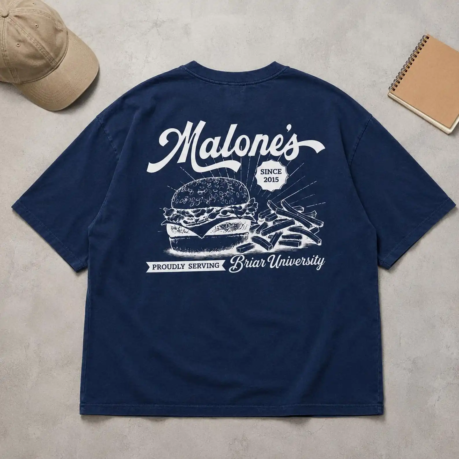 Malone’s Vintage Diner Shirts Briar University Tee, Hockey Romance Bookish Shirt, Off Campus Inspired Gift