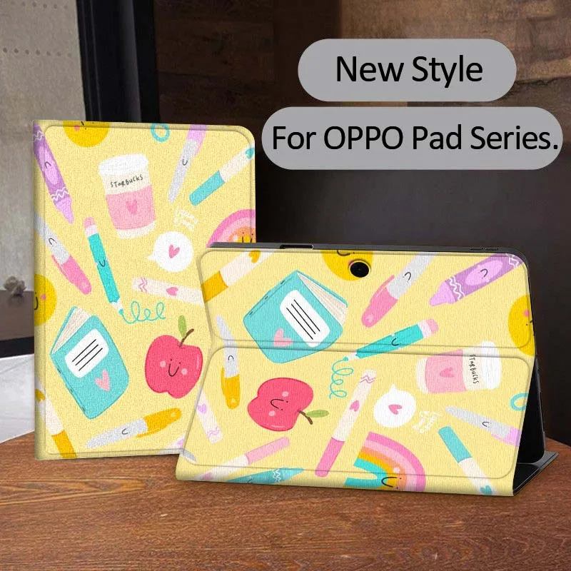 

Daily Necessities Pattern Case For OPPO Realme Pad 3 11 2 4 Pro Air Neo SE X 11.61 11.4 12.1 13.2 Inch Tablet