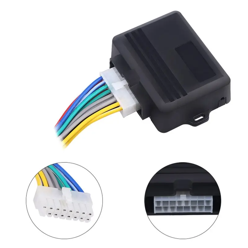 Uniwersalny automatyczny moduł sterowania szybami samochodowymi z 4 drzwiami, zasilany 12V.