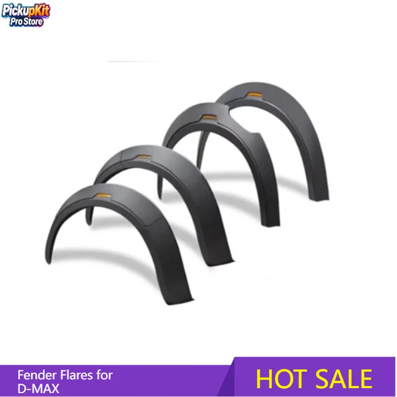 

Wide Fender Flares Mud Flaps for Isuzu D-MAX Rodeo 2021-2026 Pickup Off-Road Exterior Modification Accessories
