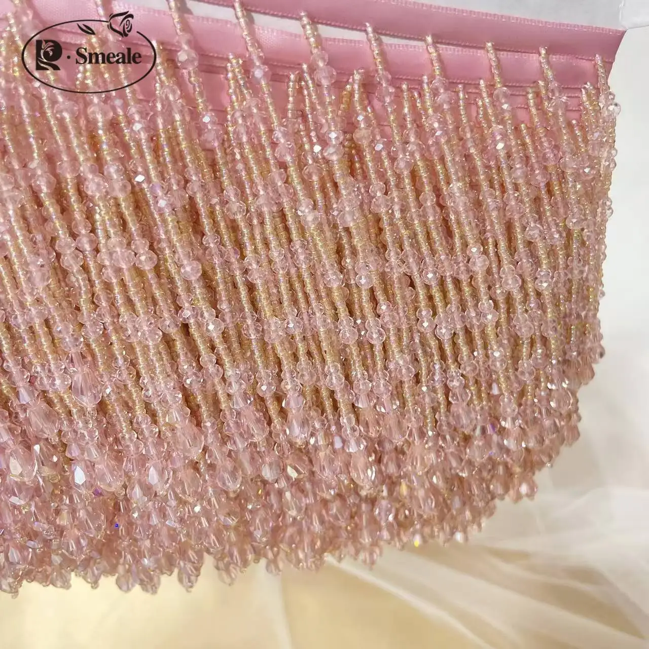 .5 colori, accessori per abiti con nappe a tubo, finiture in pizzo, abiti da sposa e da sera, decorazioni con perline, RS24463-2