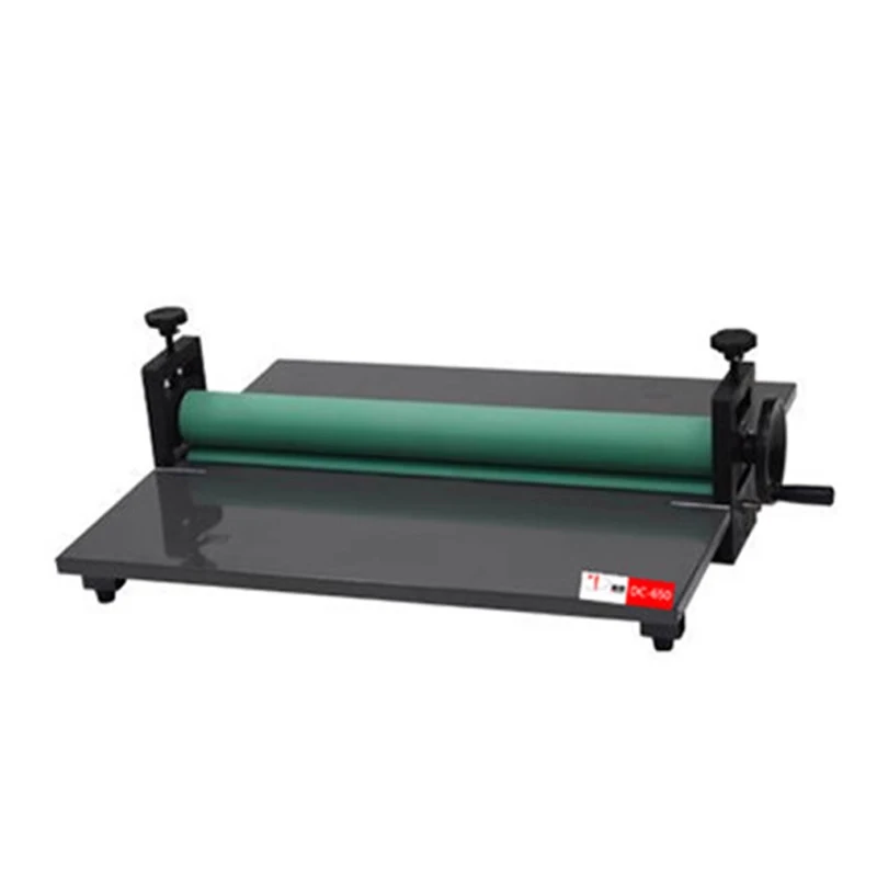 DC-650 Cold laminator Manual laminating speed laminator Double rubber roller cold laminator 650MM lamination width