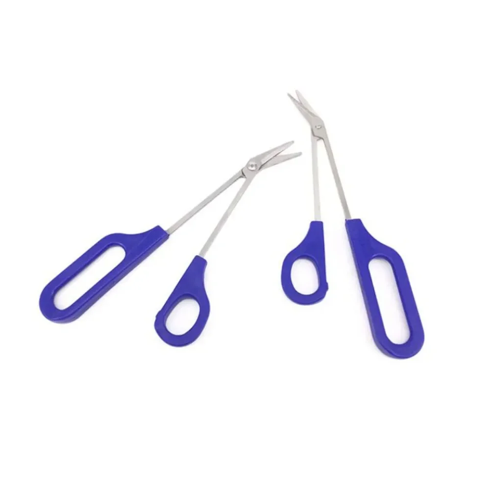 Long Handle Nail Clippers Toenail Toe Scissors Nail Care Pedicure Cutter Blue Stainless Steel Manicure Scissors Nails Care Tools