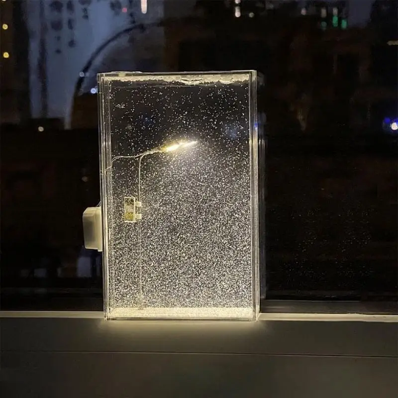 Diy nevado noite lâmpada de rua crianças ciência brinquedo tecnologia física gadget haste brinquedos educativos para crianças aprendizagem brinquedo