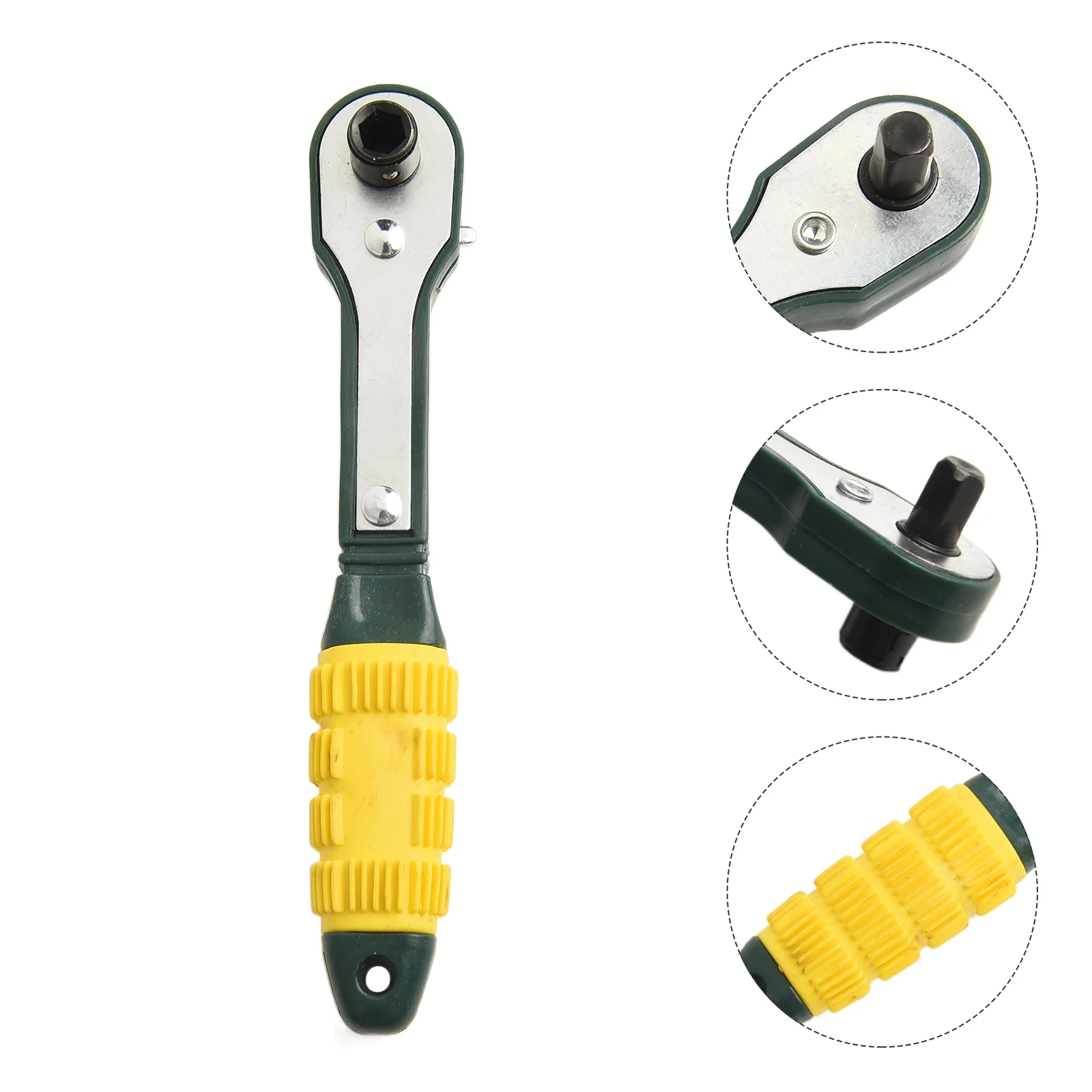 1/4 Ratchet Wrench Mini Quick Ratchet Wrench DIY Repairs Efficient Force Application Heat-treated For Durability