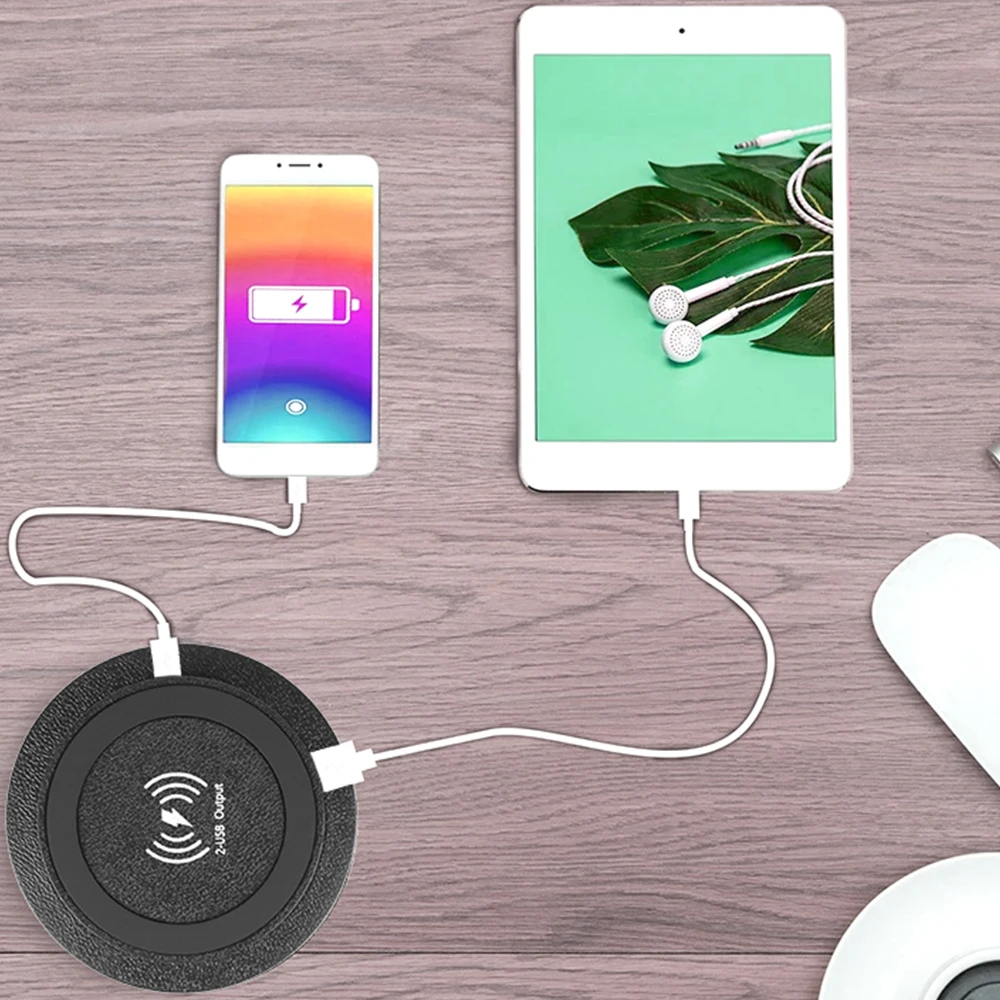For Camper Truck ATV Boat Car RV Outlet Socket USB Type-C Quick Charge PD 3.0 Embedded Wireless Charger Car Charger 15W