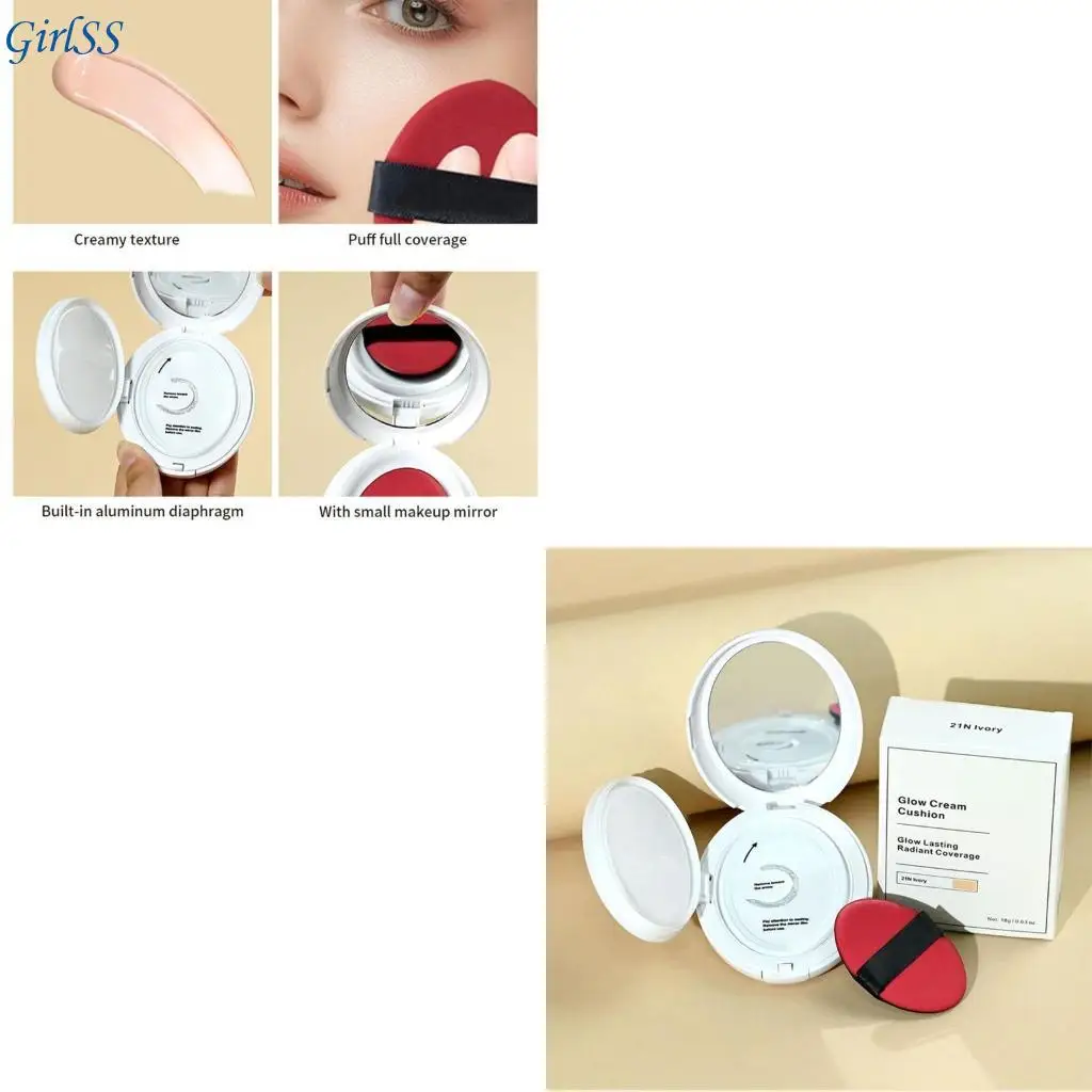 Full Coverage Makeup Base With Moisturized Effect Oil Control Concealer Seamless Blend Face Makeup 18g T4MB
