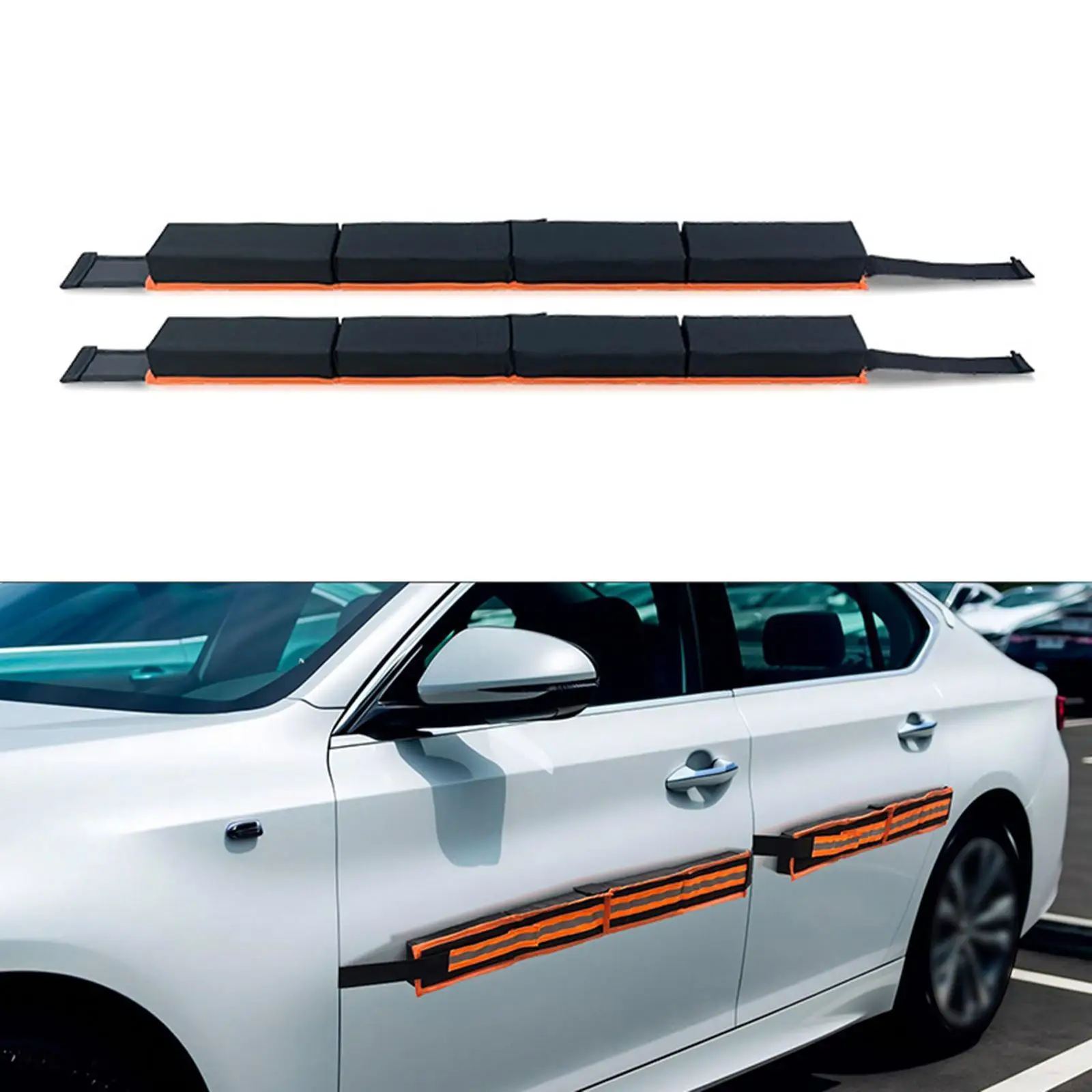 

2Pcs Foldable Car Door Anti Scratch Strip Removable Multipurpose Door Guard