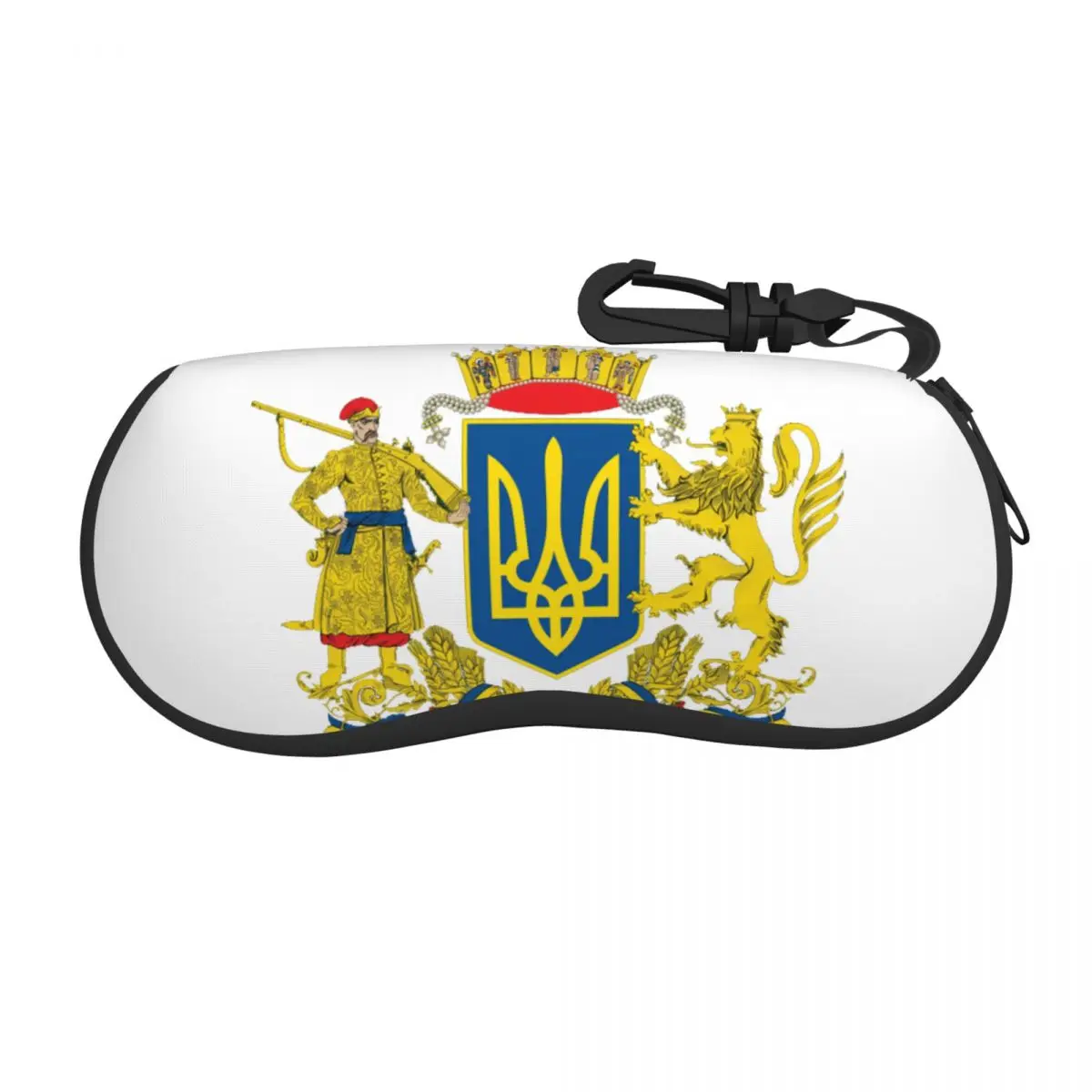 Coat Of Arms Ukraine Sunglasses Soft Case Neoprene Zipper Ukrainian Flag Shell Eyeglass Case Custom Protective Box For Glasses