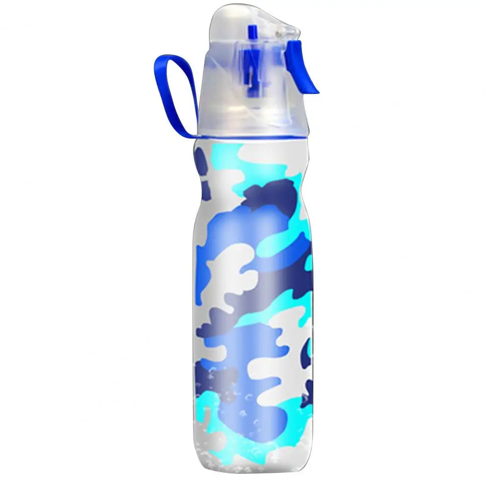 

Bicycle Water Bottle 590ml Spray Water Bottle Leak-proof Double-deck LDPE Misting Health Sport Cup Bicycle Accessories