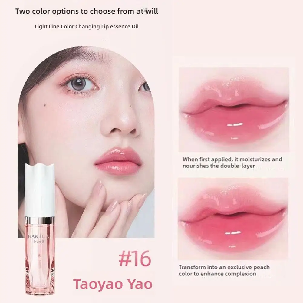 Zmieniający kolor olejek do ust PH Lip Oil Clear Nourishing Lip Gloss Oil Lip Balm Lip Glaze Lip Care Moisturizer for Dry Cracked Li C0P8