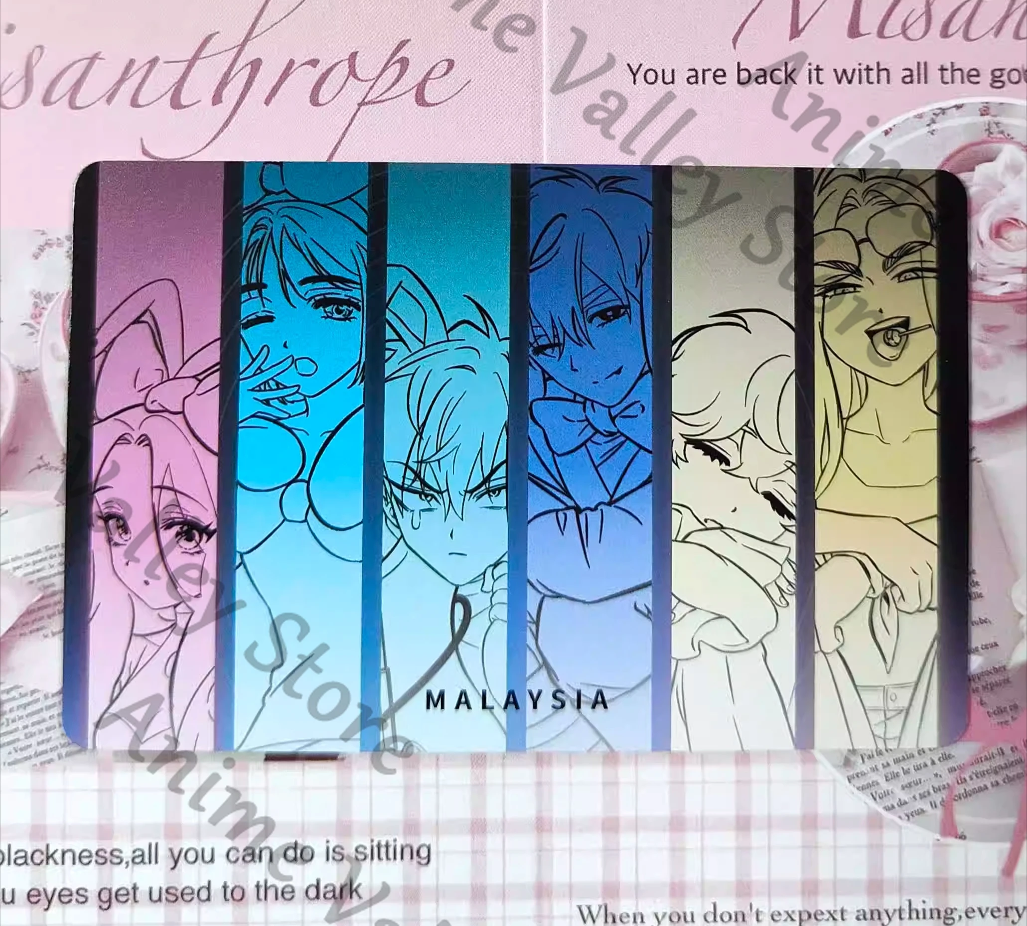 

Genuine Anime Alien Stage Ivan Till Sua Luka Mizi Hyuna Cosplay Special Feature Card Cartoon Cards Bookmark Oufuku Hagaki Xmas