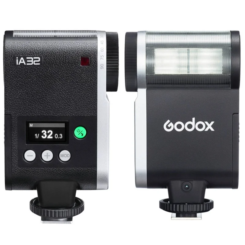 Godox iA32/iM30 Mini Flash de cámara 6200K CCT Flash Manual para Fuji Sony zv1 zve10 Ricoh gr3 Nikon Olympus Pentax la mayoría de las cámaras SLR