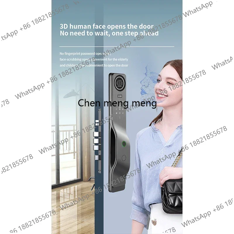 

Fingerprint Biometric Lock Rfid Digital Smart Lock Facial Recognition Built-In Wifi Tuya App Remote Control Front Door Locks