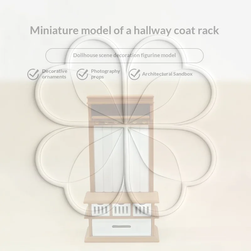 미니어처 코트 랙 장식품 1/12 스케일 인형집 가구  - Interior Design Layout 리뷰 및 가격