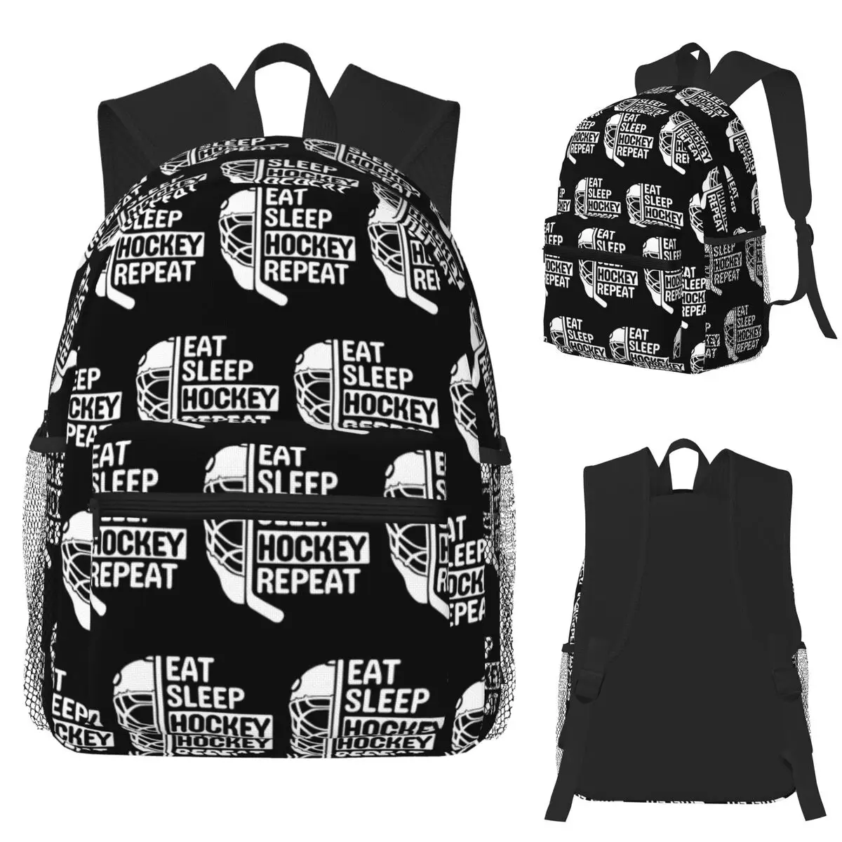 

Забавный хоккейный рюкзак с цитатами, студенческий рюкзак, школьная сумка, походный дорожный рюкзак для мальчиков и девочек, сумка для книг, сумки на плечо
