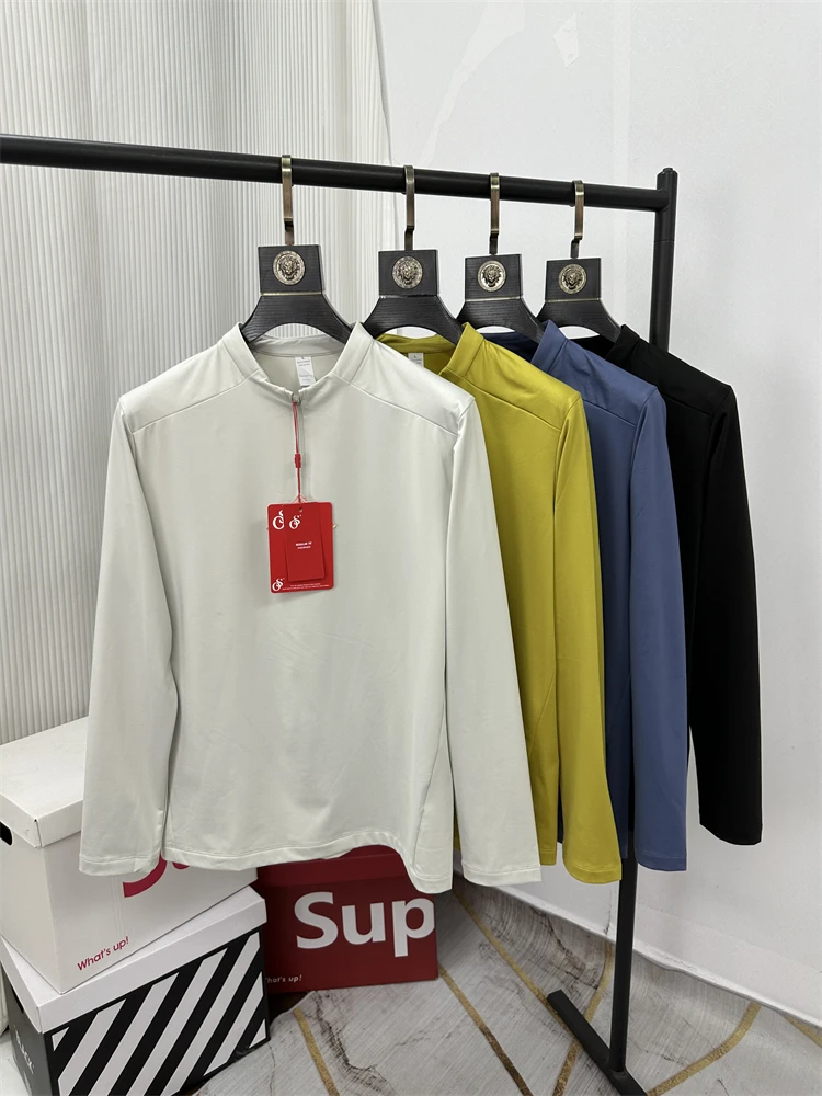 

Терморегулирующая антистатическая толстовка на молнии с длинным рукавом для занятий спортом на открытом воздухе и фитнеса, однотонная, модная мужская модель.