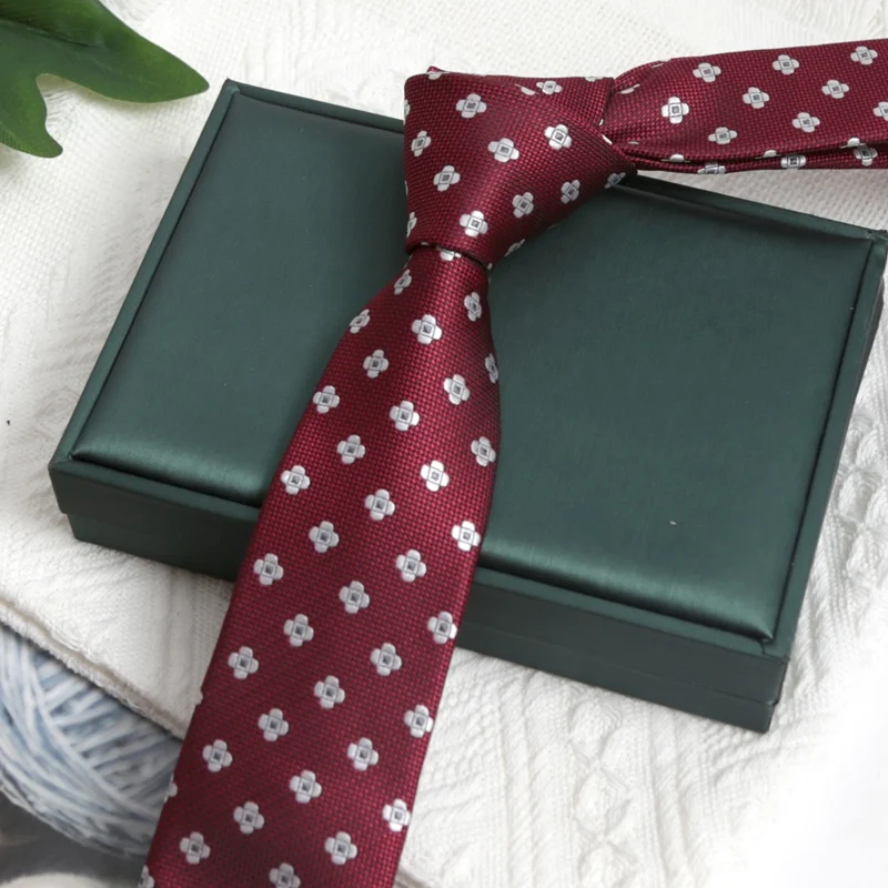 Korean JK Necktie Simple Flower Neckwear Neck Tie Clothes Accessories Cravat Uniform Bow Ties for Women Men Wedding Neckties