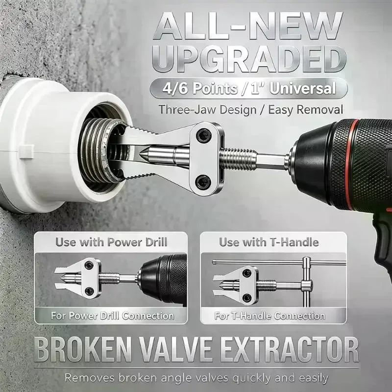 All-in-One Broken Pipe/Screw Extractor Common Specifications Tools For Removing Broken Taps And Screws Compatible Various Model