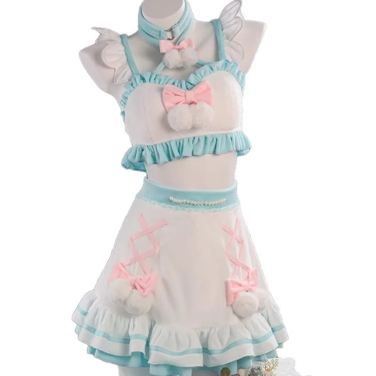 PJSK MikuxCinnamonn Cosplay Coral Fleece Clothing Costume Project Sekai Diva Singer Lolita Dress Game Uniform Halloween Party