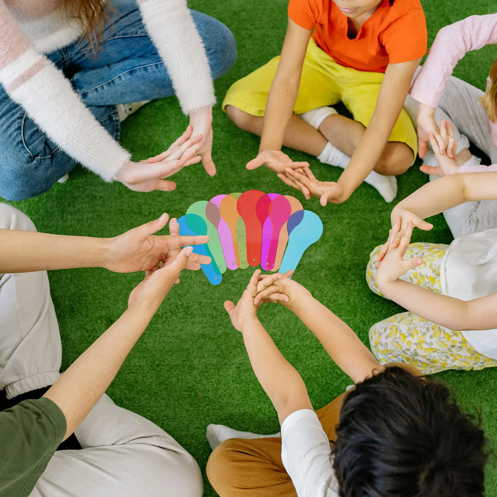 

16Pcs Primary School Color Sheets Multiuse Teaching Accessories for Color Education Resources Science Experiments