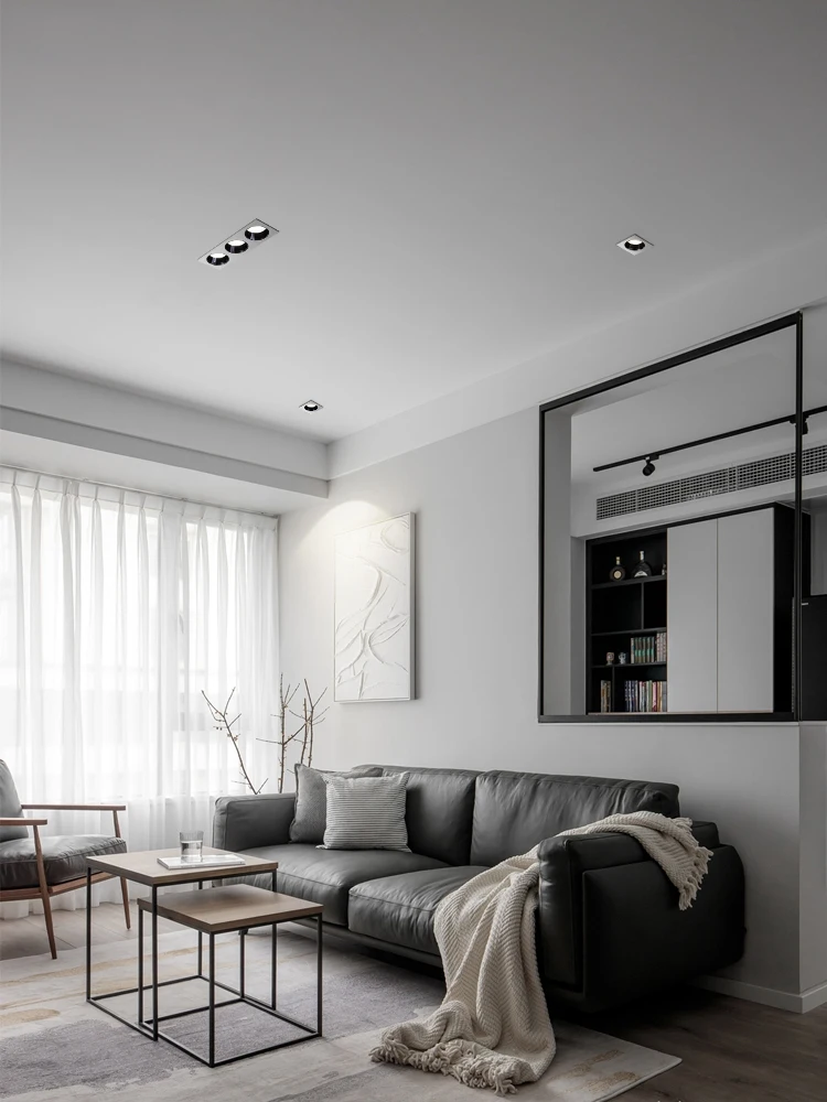 BRGT LED Downlight Recessed Aluminum Ceiling Lamp Double Head Three Head Square Spot Light AC85-265V For Home Aisle Kitchen