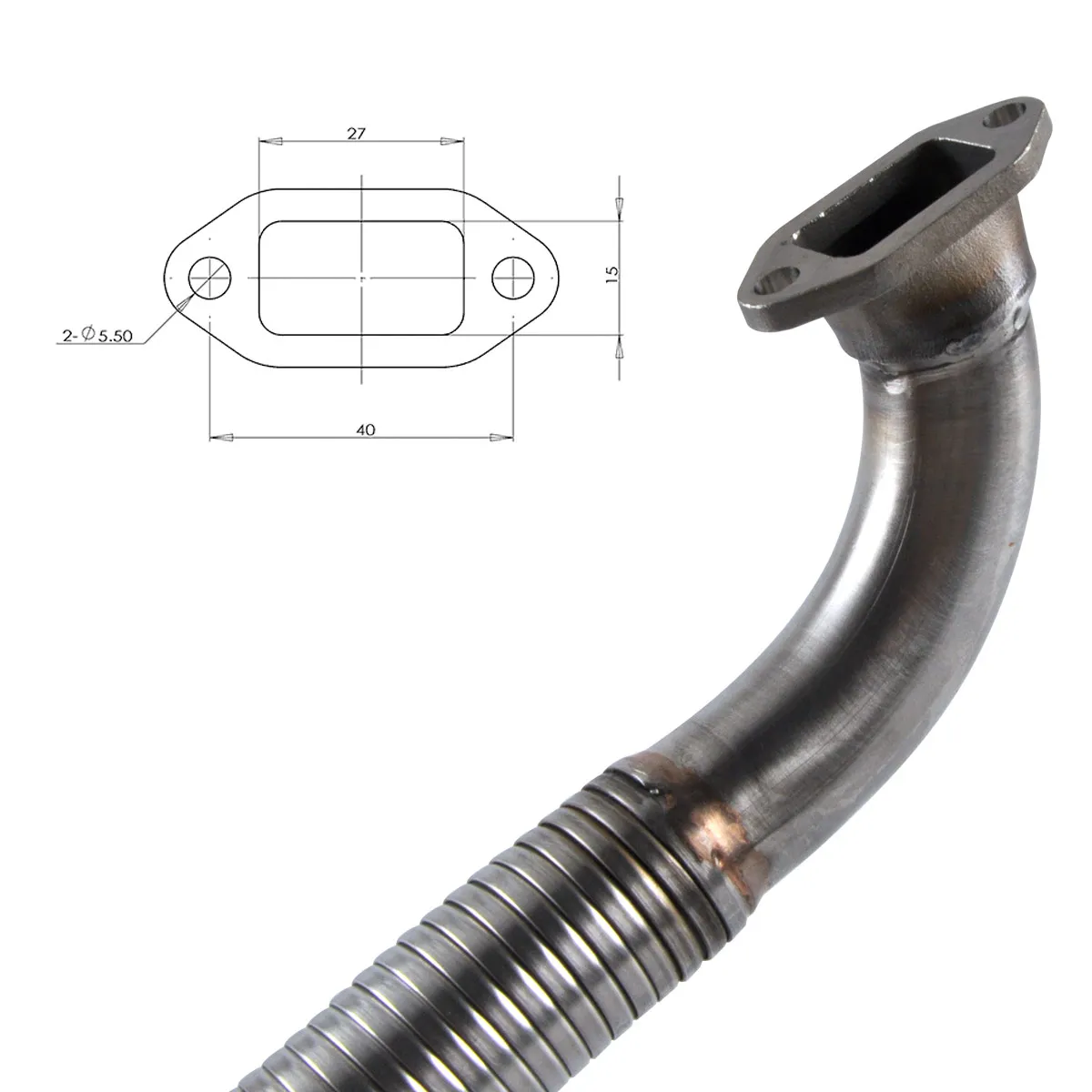 1PCS Exhaust Pipe for DLE111 Gasoline Engine Fixed Wing RC Airplane