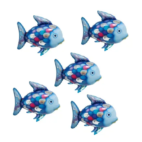 Rainbow Fish Balloon,Sea Animal Children's Birthday Party Decoration,Fish Aluminium Film Balloon
