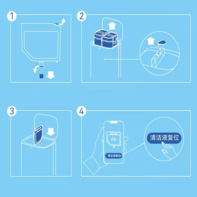 لـ Dreame L10s Ultra/L10 Ultra/S10/S10 Pro/S10Plus ملحقات Xiiaomi Mijia Omni 1S 300 مللي سائل حل التنظيف