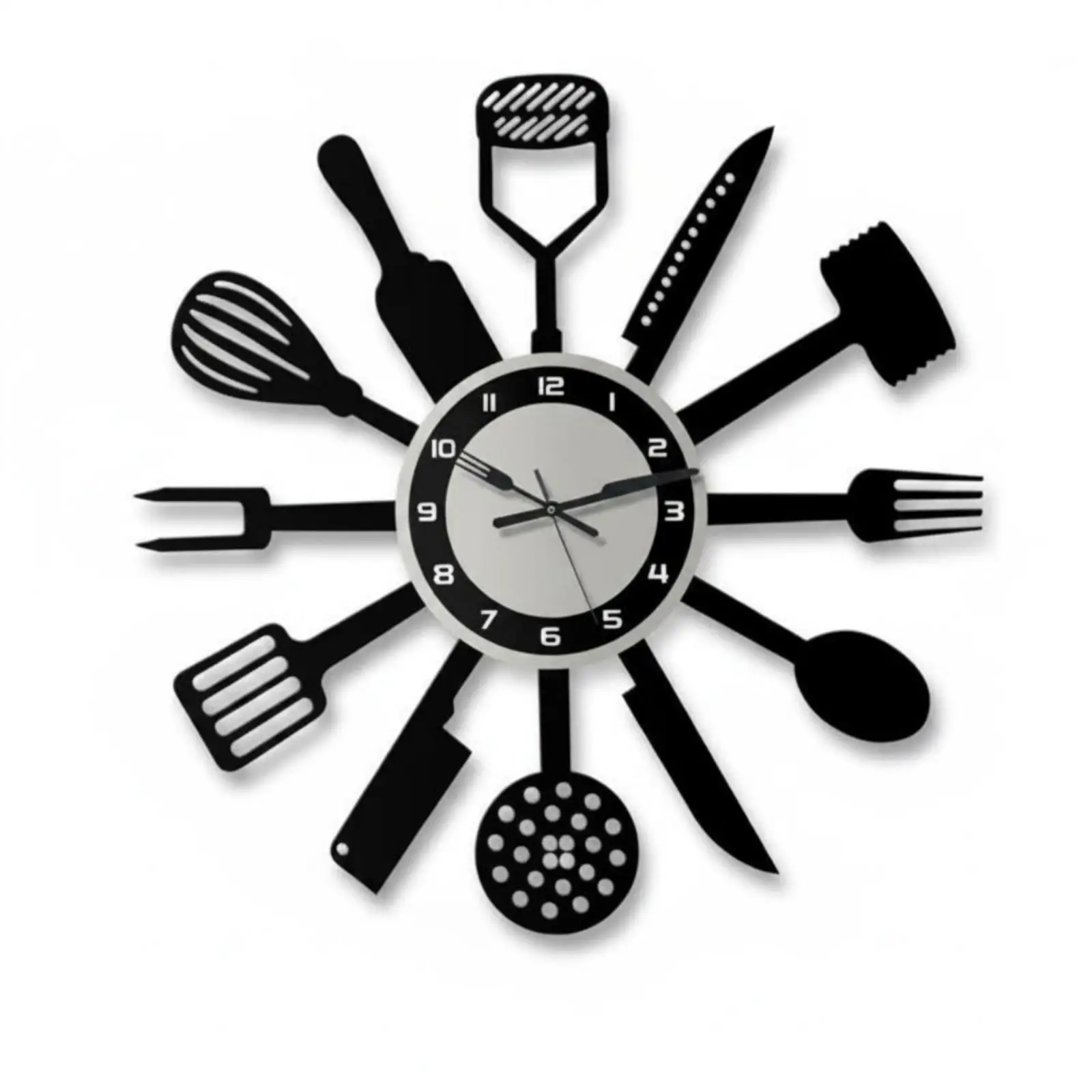 Artistic Silent Wall Clock Elegant Kitchen Wall Clock Modern Room Clock Decor for Living Room and Dining Area
