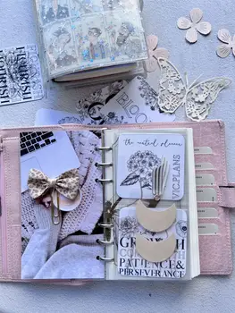 A6Per A7 przezroczysta wkładka z PVC na luźny notatnik organizator do planowania 6-pierścieniowy segregator akcesoria koreańskie artykuły papiernicze