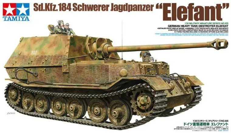 

Tamiya 35325 1/35 Model Kit German Tank Destroyer Schwerer Jagdpanzer Elefant