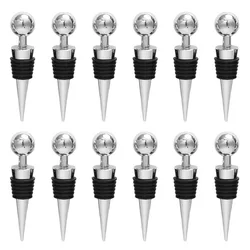 1/5/12pcs Plastic Bottle Stopper Wine Storage Twist Cap Plug Reusable Vacuum Sealed Bottle Cap Champagne Stopper Gifts Bar Tool