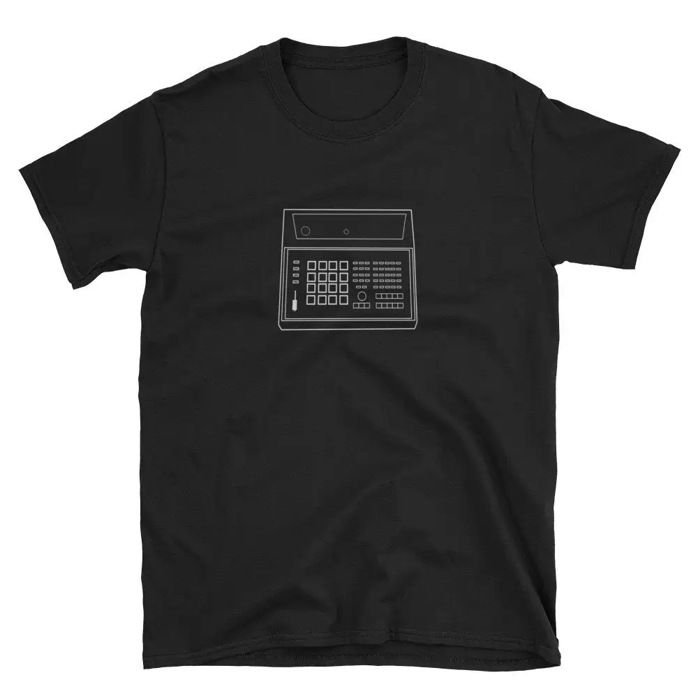 T-shirt rétro vintage, streetwear de musique électronique classique, machine à batterie, Mpc II, urgence dégrati ante