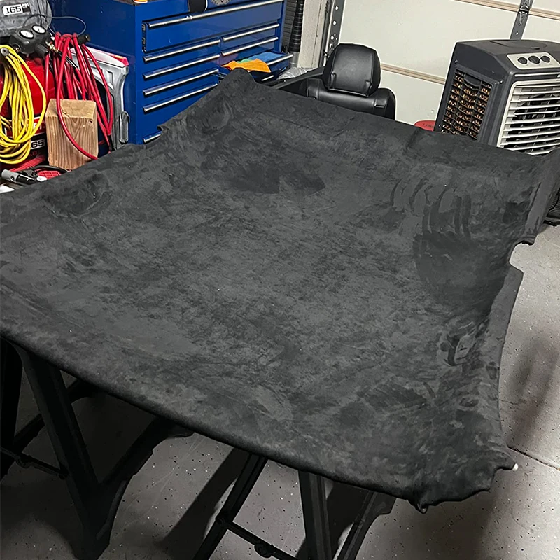 Foam Backed Black Suede Headliner Cloth 100/200/300x150cm Automotive Roof Lining Fabric for Car Ceiling Upholstery DIY Repair