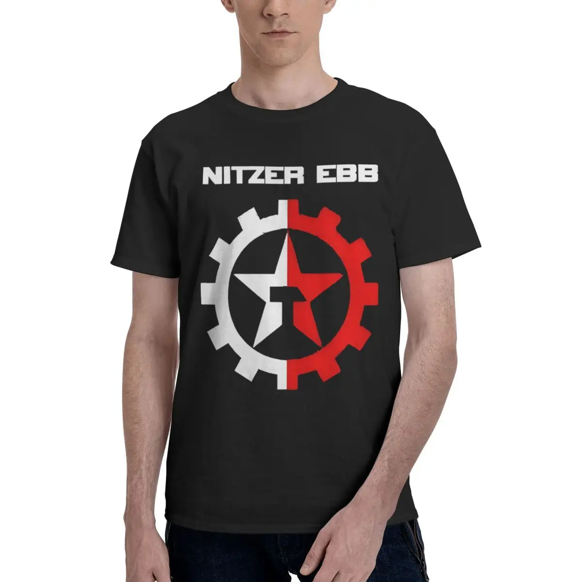 

Nitzer Ebb, 100% хлопок, повседневная дышащая удобная дизайнерская одежда Тоторо, мужские забавные подарки