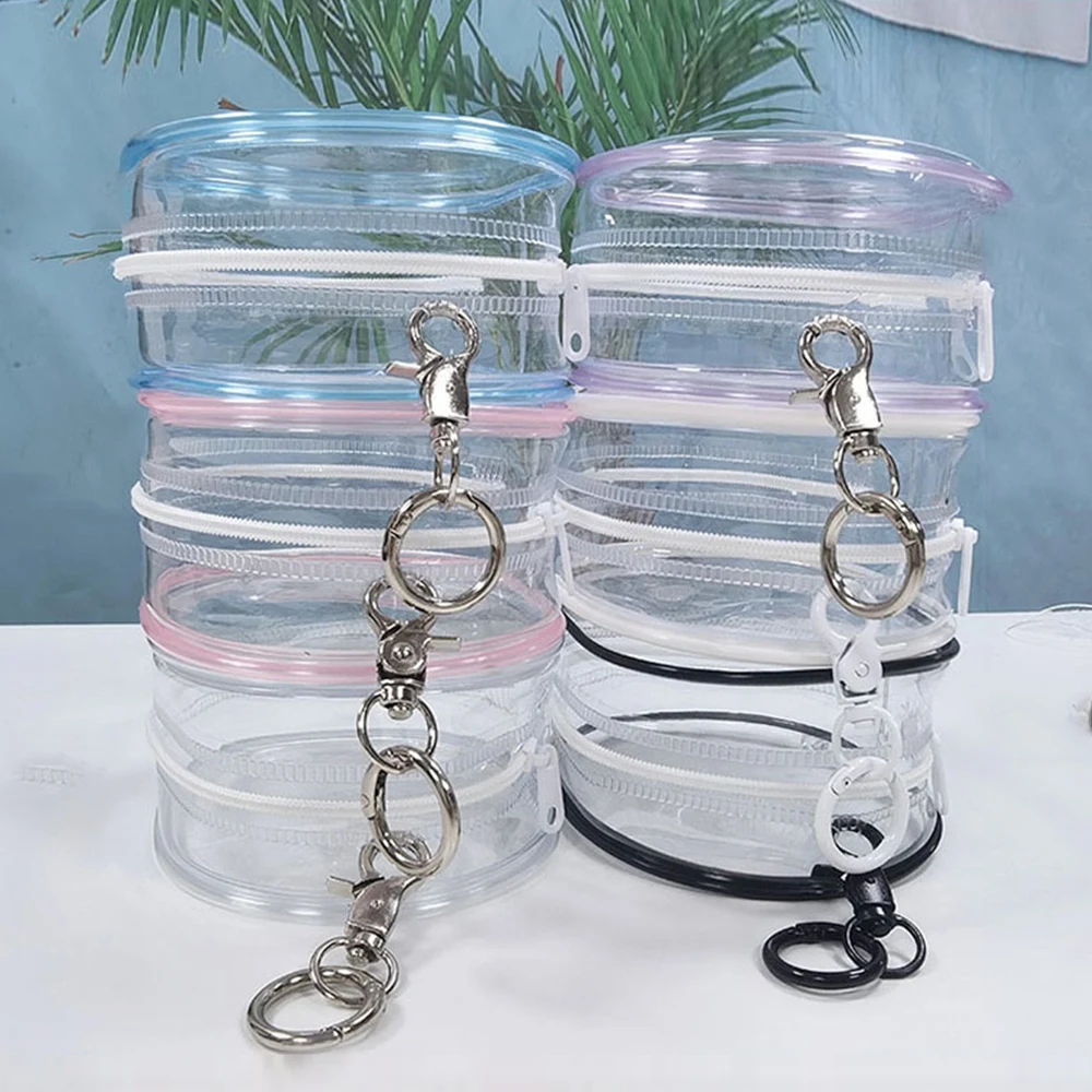 INS 1PC Thicken Transparent PVC Mystery Box Organizer Box Keychain Bag Protect Mystery Toy Storage Case For Cute Bubble Doll Toy